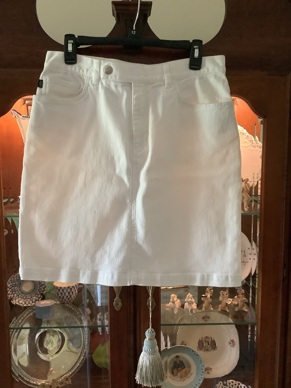 Ralph Lauren White Denim Skirt